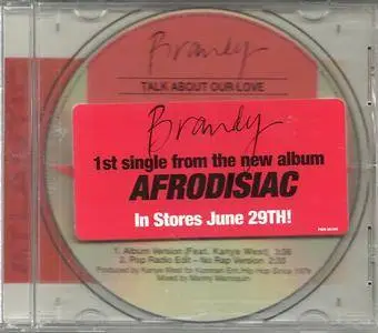 Brandy - Talk About Our Love (US promo CD single) (2004) {Atlantic}