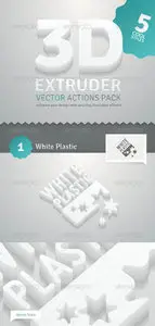 GraphicRiver 3D Extruder - Vector Actions Pack