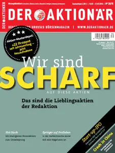 Der Aktionär Magazin No 30 vom 15 Juli 2015