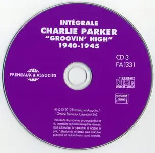 Charlie Parker - Intégrale Charlie Parker, Vol. 1, "Groovin' High", 1940-1945 (2010) {3CD Set Frémeaux & Associés FA1331}