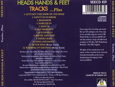 Heads Hands & Feet - Tracks ...Plus (1972) [Reissue 1996]