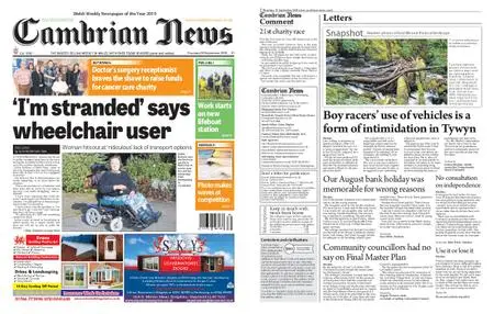 Cambrian News Arfon & Dwyfor – 20 September 2019