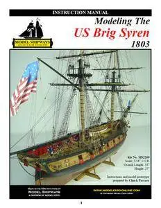 Modeling The US Brig Syren 1803