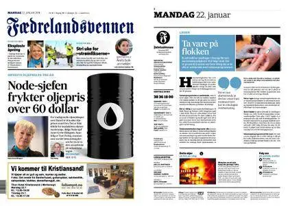 Fædrelandsvennen – 22. januar 2018