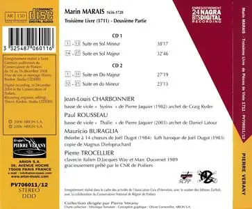 Jean-Louis Charbonnier - Marin Marais: Pièces de Viole, Troisième Livre (1711) - Deuxième Partie (2006)