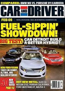 Car And Driver Magazine - February 2009