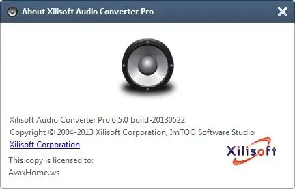 Xilisoft Audio Converter Pro 6.5.0.20130522