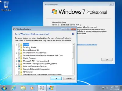 Windows 7 Professional SP1 Multilingual (x64) Preactivated November 2025