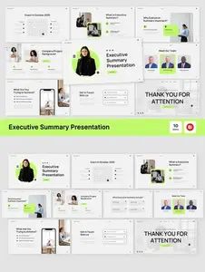 Executive Summary Presentation PowerPoint J8QR5CR