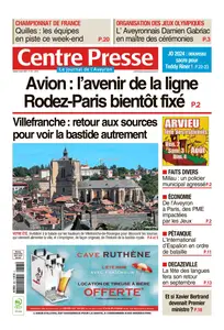 Centre Presse Aveyron - 3 Août 2024