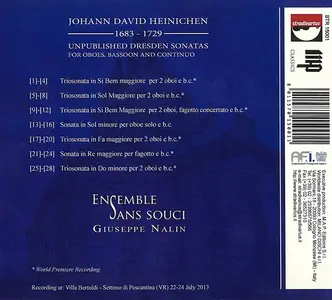 Giuseppe Nalin, Ensemble Sans Souci - Johann David Heinichen: Unpublished Dresden Sonatas (2015)