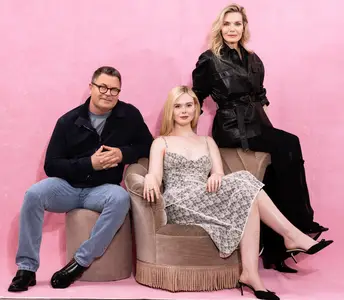 Elle Fanning, Michelle Pfeiffer and Nick Offerman by The Tyler Twins for LA Times April 2026