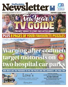 Staffordshire Newsletter - 25 December 2024