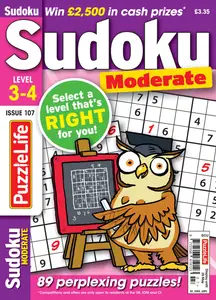 PuzzleLife Sudoku Moderate - April 2025