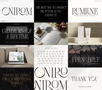 Onirom - Modern Ligature Serif Font