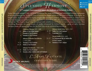 Christoph Hesse, L'Arpa Festante - Splendid Harmony: 17th Century instrumental music by students of Heinrich Schütz (2017)