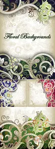 Beautiful Floral Backgrounds Vector