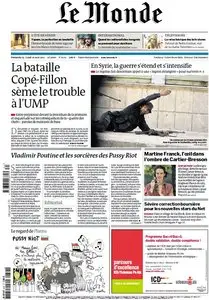 Le Monde et Supplément TV du Dimanche 19 et Lundi 20 Aout 2012