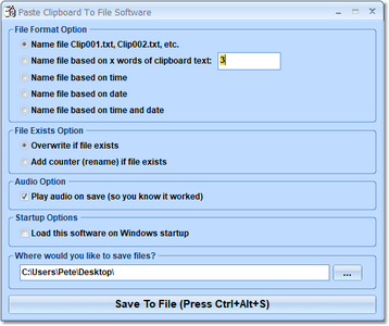 Sobolsoft Paste Clipboard To File Software 7.0