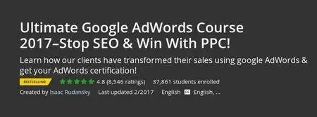 Udemy - Ultimate Google AdWords Course 2017–Stop SEO & Win With PPC! (Repost)