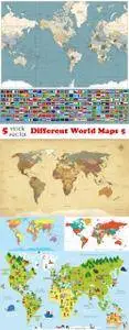 Vectors - Different World Maps 5