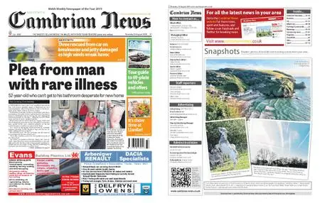 Cambrian News Aberystwyth – 15 August 2019