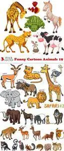 Vectors - Funny Cartoon Animals 19