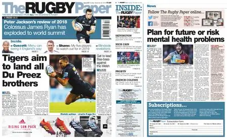 The Rugby Paper – December 30, 2018