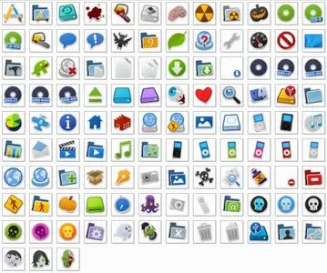Icons Megapack release 001 - Albook and Sticker icon sets