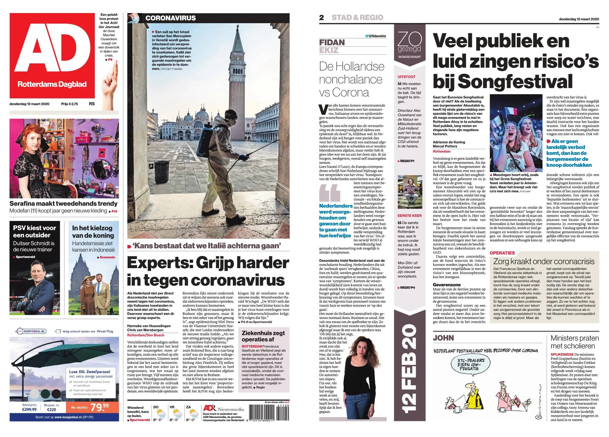 Algemeen Dagblad - Rotterdam Stad – 12 maart 2020 / AvaxHome
