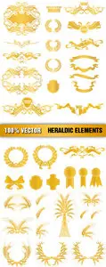 Stock Vector - Heraldic Elements