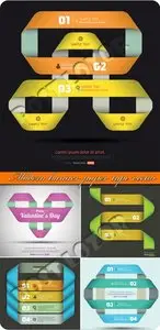 Modern banner paper tape vector