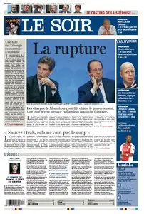 Le Soir du 25 26 Août 2014