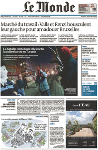 Le Monde du Jeudi, 09. Octobre 2014