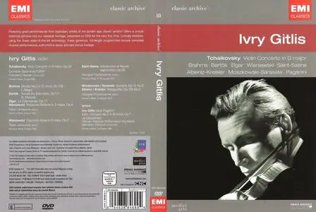Ivry Gitlis plays Tchaikovsky, Brahms, Bartok, Elgar, Wieniawski, Saint-Saens, Moszkowski, Albeniz, Paganini (2007)