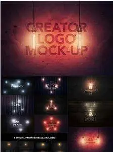 CreativeMarket - Creator Logo Mock-up Light Edition