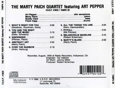 Marty Paich - The Marty Paich Quartet featuring Art Pepper (1956) {V.S.O.P. Records TAMPA28 rel 1989}