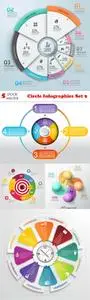 Vectors - Circle Infographics Set 9