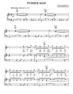 Pusher Man - Curtis Mayfield (Piano-Vocal-Guitar)