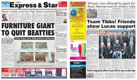 Express and Star City Edition – October 26, 2018