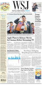 The Wall Street Journal – 28 September 2019