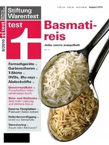 Stiftung Warentest Magazin August No 08 2010