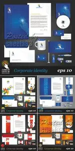 Corporate Identity Templates Vector 2