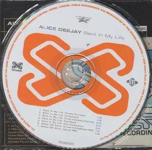 Alice Deejay - Back In My Life (Australasia CD5) (1999) {X-Over Recordings}