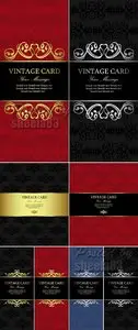 Vintage Cards & Banners Vector