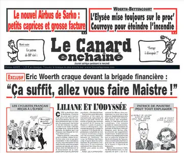 Le canard enchainé N°4683 du 28 juillet au 3 aout 2010