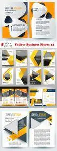 Vectors - Yellow Business Flyers 14