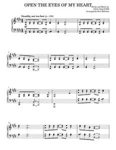 Open The Eyes Of My Heart - Paul Baloche, Sonicflood (Piano Solo)