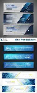 Vectors - Blue Web Banners