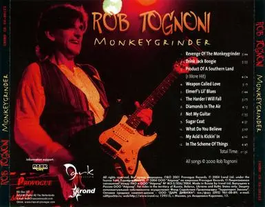 Rob Tognoni - Monkeygrinder (2001) {2004, Reissue}